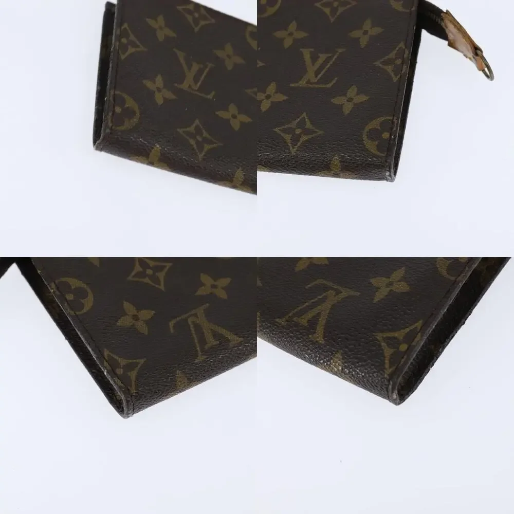 Louis Vuitton Monogram Bucket PM Accessory Pouch Brown